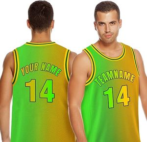 Camiseta de Baloncesto Personalizada con Nombre y Números del Equipo, Impresión por Sublimación, 100% Poliéster, Transpirable y Absorbente de Humedad - Product Image 1