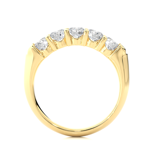 18K Gold <b>Diamond</b> <b>Ring</b> Lab Grown <b>Diamond</b> <b>Ring</b> 1.11 CT Round Cut in 14 Pieces of <b>Diamond</b> Stone for Wholesale Export - Product Image 2