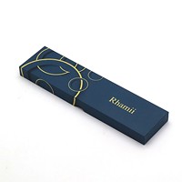 Boîte en carton rigide haut de gamme personnalisée avec estampage à chaud, pour produits capillaires, emballage pour peigne à cheveux