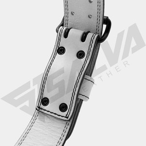 Custom Logo Fitness Sports Workout Training Gym Back Waist PU Weightlifting Powerlifting Leather <b>Weight</b> Lifting Lever <b>Belt</b> - Product Image 4