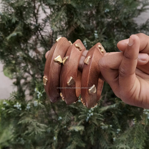Wholesale Handmade Natural Wooden Bangle <b>Bracelets</b> Eco Friendly <b>Boho</b> Style Fashion Wood Jewelry for Women - Product Image 1