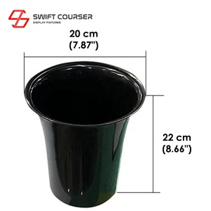 Modern Flower <b>Plastic</b> <b>Vase</b> by Swift Courser FW-5114 Large Tabletop <b>Vase</b> for Florist & Household Wedding & Home Decoration - Product Image 2