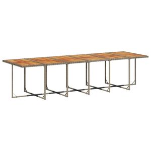 Set da Pranzo da Giardino Grigio Scuro Marrone - Product Image 4