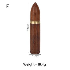 Tube de rangement pour aiguilles rond de 20 cm en bois d'acajou épais, pratique, simple et écologique, étui portable pour couture et broderie - Product Image 2