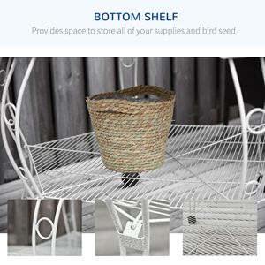 Voliera Esagonale Portatile da 77 Pollici con Gabbia per Uccelli e Tettoia per Arredamento da Giardino - Product Image 4