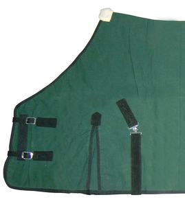 Couverture d'hiver pour chevaux la plus vendue, en toile, pour la course, durable, respirante, avec rembourrage en polaire de coton, portable, imperméable, col standard - Product Image 3