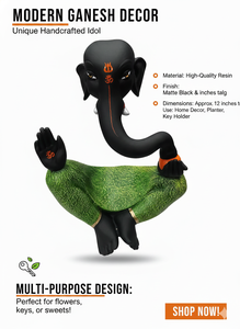 พระพุทธรูปพระพิฆเนศไม้แกะสลักด้วยมือ ขนาด 7 นิ้ว รูปปั้นเทพเจ้าอินเดียแบบดั้งเดิม ของตกแต่งบ้าน ของขวัญทางจิตวิญญาณ รูปปั้นพระพิฆเนศไม้พะยูง - Product Image 6