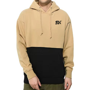 เสื้อฮู้ดดี้สีพื้นแบบแยกสี ดีไซน์ทันสมัย ผลิตจากผ้าฝ้าย สวมใส่สบาย สไตล์โดดเด่น สำหรับขายออนไลน์ - Product Image 1