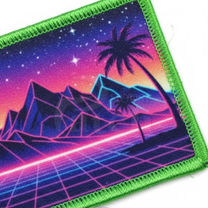 Custom Made Sublimation <b>Patches</b> For Fashion Clothing Accessories With Sharp And Detailed Printed Artwork - Product Image 4