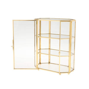 Elegante Joyero Moderno de Latón y Cristal con Acabado Dorado, Hecho a Mano, Color Personalizado, Almacenamiento Decorativo para Regalos de Aniversario y Cumpleaños - Product Image 5