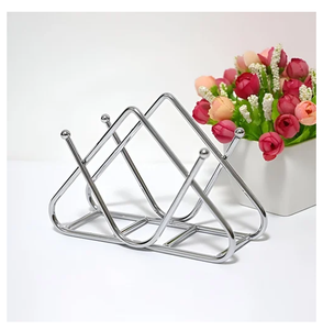 Portarrollos de Papel de Acero Inoxidable de 11 cm x 8.7 cm, Diseño Independiente para Mesa de Comedor y Sala de Estar - Product Image 2