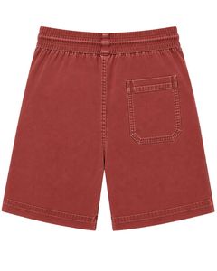 Shorts de bain d'été pour hommes, rouge rouille, personnalisés, séchage rapide, taille élastique avec cordon de serrage, décontractés pour la plage et les vacances - Product Image 2