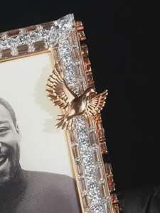 Pendentif photo personnalisé en argent 925 avec moissanite VVS taille brillant rond, style hip-hop, sertissage clos plaqué argent, unisexe, pour soirée - Product Image 3