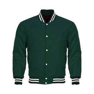 Custom Logo 2024 Wholesale Manufacturer Blank <b>Jacket</b> <b>Men</b> Baseball Varsity <b>Jacket</b> <b>Woolen</b> with Leather Sleeve Casual Coat - Product Image 4