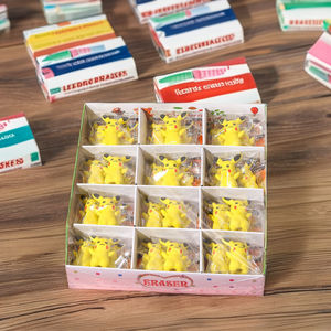 2025 yeni XS bireysel ambalaj öğrenci hediye yaratıcılık 3D Pikachu şekilli komik kurşun kalem silgisi ilkokul sevimli karikatür sarı - Product Image 6