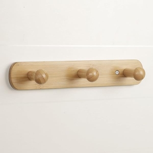 <b>Wall</b>-Mounted Wood Coat Hanger Top Price <b>Wall</b> Hanging Hat Hanger Bedroom Wooden Hanger Rack And Railling Coat Hanger - Product Image 3