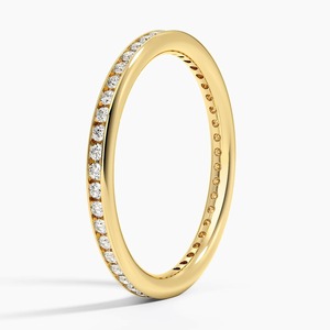 Custom 18k Gold Gold Round Brilliant Cut Diamond Eternity Band <b>Ring</b> IGI Certified Lab Grown Classic Style Unisex Wedding <b>Ring</b> - Product Image 3