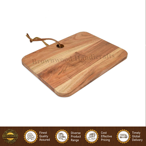 Tabla de Cortar y Picar de Madera de Acacia de Color Natural, Hecha en India, de Buena Calidad, Venta al por Mayor, Perfecta para Hoteles y Restaurantes - Product Image 2