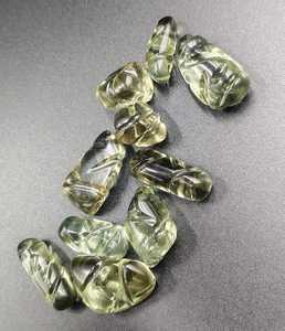 Piedra Preciosa de Amatista Verde Natural de Alta Calidad, Tallada a Mano Estilo Mughal, Cristal Tallado, Piedra Rodada, para Joyería - Product Image 3