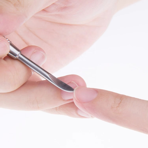 Juego de 3 Piezas de Cortaúñas de Acero Inoxidable de Doble Cara con Empujador de Cutículas y Apertura de Mandíbula Ancha para Manicura Profesional - Product Image 4