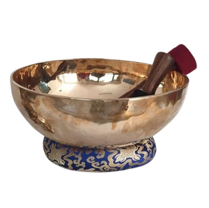 Cuenco tibetano de latón antiguo pulido para la salud y sonidos mágicos - Product Image 1