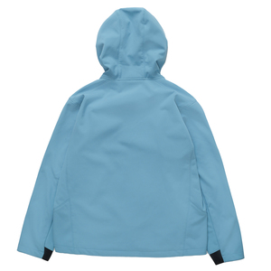Veste matelassée à capuche bleu clair pour homme avec fermeture éclair et poches pour un usage décontracté en hiver - Product Image 2