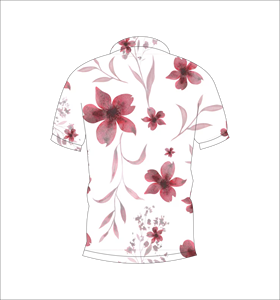 เสื้อโปโลพิมพ์ลายดอกไม้แบบกำหนดเอง แขนสั้น สวมใส่สบาย เหมาะสำหรับกอล์ฟ เทนนิส ชุดทีมฤดูร้อน - Product Image 6
