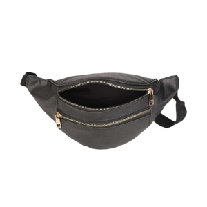 Sac banane unisexe en cuir véritable motif alligator vert, résistant à l'eau, avec compartiments zippés, pour le voyage - Product Image 3