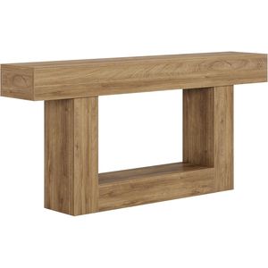 Consolle in Legno Robusto con Ripiani per Ingresso, Divano Doppio o Uso in Corridoio - Product Image 5