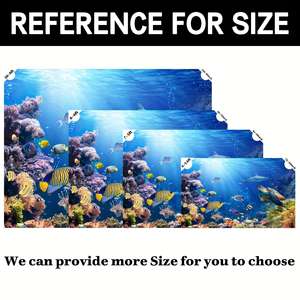 Fondo de escena subacuática oceánica, decoración de fotografía para fiestas de poliéster de 120x96 pulgadas - Product Image 4