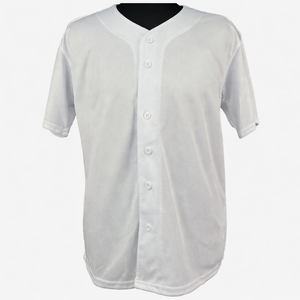 Custom University Team Breathable Moisture Wicking Anti-Bacterial Plus Size Baseball Jerseys Sublimation Printed White <b>Black</b> - Product Image 1