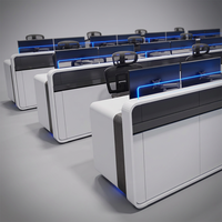 Système de console modulaire pour salle de contrôle, mobilier de studio, bureau de diffusion, poste de travail d'opérateur 911, console de solution professionnelle