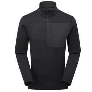 SINEWY SPORTS Sudadera de Forro Polar Negra para Hombre con Cierre de Cremallera, Cuello con Capucha, Bolsillo Frontal, para Otoño, 100% Algodón, Impermeable - Product Image 5