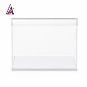 Support magnétique en acrylique moderne de qualité supérieure en forme de L, pour étiquettes de prix, incliné, transparent, pour table ou comptoir, 90x65mm, lot de 50 pièces - Product Image 2