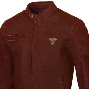 Men's Motorbike Leather <b>Jacket</b>-Eco-Friendly Lightweight Racing Design with Front Logo High Street Style Hot Selling - Product Image 3