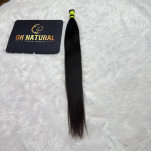 Natural Human <b>Hair</b> Bulk Braiding <b>Extensions</b> Tangle Free Long Lasting <b>Hair</b> for <b>Braids</b> - Product Image 2