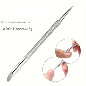 Palito de Acero Inoxidable de Alta Calidad para Limpiar Uñas y Cutículas, Herramienta de Doble Punta para Manicura y Pedicura - Product Image 2