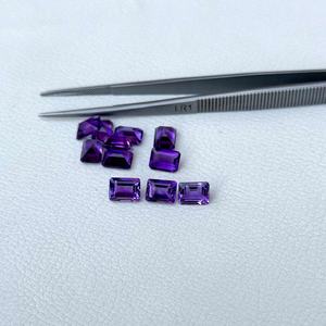 6x8mm 100% Améthyste Africaine Naturelle Octogone Coupe Émeraude Pierres Précieuses En Vrac Du Meilleur Fournisseur Nouvelle Arrivée Produits À La Mode - Product Image 3