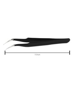 Curved Eyebrow Tweezers Stainless Steel Durable 11.9 Cm Length Eco-Friendly Stainless Steel Luxury Durable Hair <b>Removal</b> <b>Tool</b> - Product Image 1