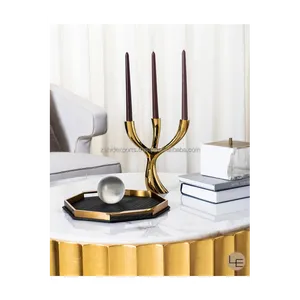 Modern <b>Bamboo</b> Handmade Candle Holder Living Room Coffee <b>Table</b> Interior Styling Projects Supplier Ambience Farmhouse Christmas - Product Image 2