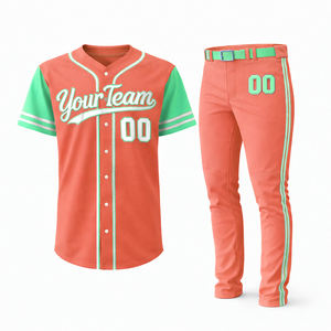 Nuevo Conjunto de Uniforme de Béisbol Ligero y Transpirable, 100% Poliéster, Jersey y Pantalón Cortos de Corte Ajustado, Impresión Sublimada - Product Image 3