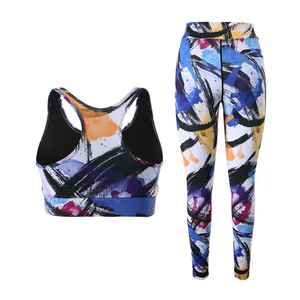 Conjunto de Yoga para Mujer Talla Grande, 100% Poliéster, Cinturón Transpirable y Cómodo, Secado Rápido, Ligero, Ecológico, Ropa Deportiva de Dos Tonos - Product Image 6