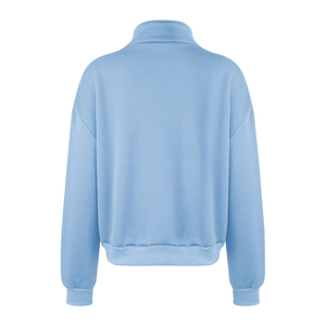 Sudadera de cuello alto con cremallera de cuarto de cuerpo, extragrande y gruesa, de moda personalizada para mujer, precio económico, venta al por mayor, OEM, personalizada 2026 - Product Image 3