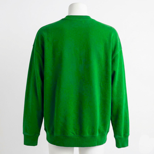 Sweat-shirt vert à col rond KADIA, coupe classique, unisexe, pull décontracté, couleur unie, tricot en coton, vêtement d'automne - Product Image 3
