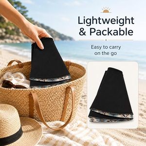 Sombrero de ala ancha con estampado floral para mujer, de lona de algodón, protección solar para la playa, estilo informal de primavera y verano, 54-56 cm - Product Image 4