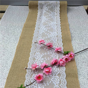 Decorative Jute Table Runner – Handmade Natural Fiber Table Cover for Wedding, Party and Event Decoration - Product Image 1