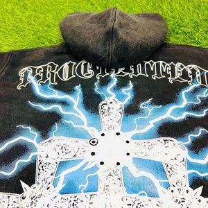 REXFITSPORTS Sweat à capuche en molleton de coton épais, délavé au charbon, avec imprimé graphique vintage, style streetwear, vêtements personnalisés OEM - Product Image 2