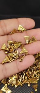 Superbe pendentif artisanal en laiton naturel plaqué or pour bijoux - Product Image 5