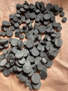 Boutons en corne de buffle en gros, noirs, tailles 16mm/19mm/21mm/23mm/26mm/29mm/31mm pour accessoires vestimentaires - Product Image 2