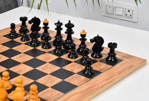 Jeu d'échecs de taille tournoi Old Vienna V2.0, Roi de 3,8 cm, en bois d'ében et de buis antique, au meilleur prix - Product Image 3